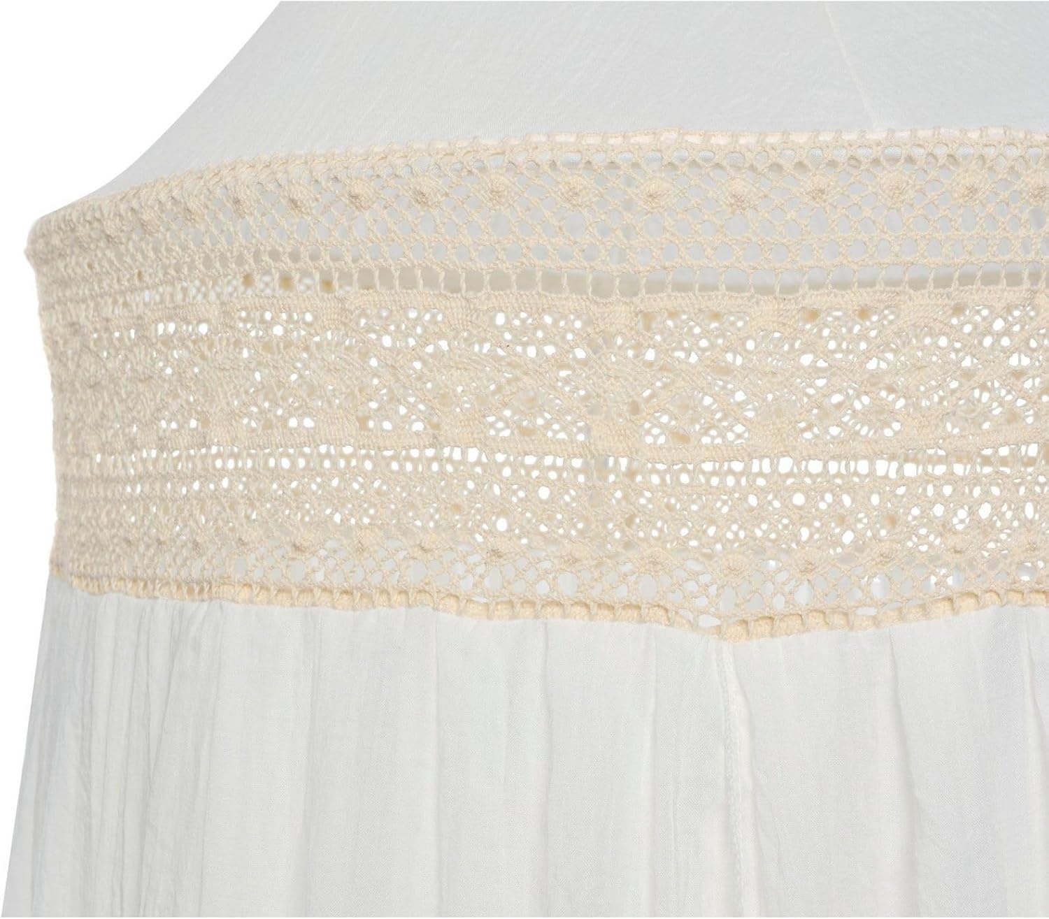 Jollein Klamboe Vintage Boho met Kant - Ivory - 245 cm
