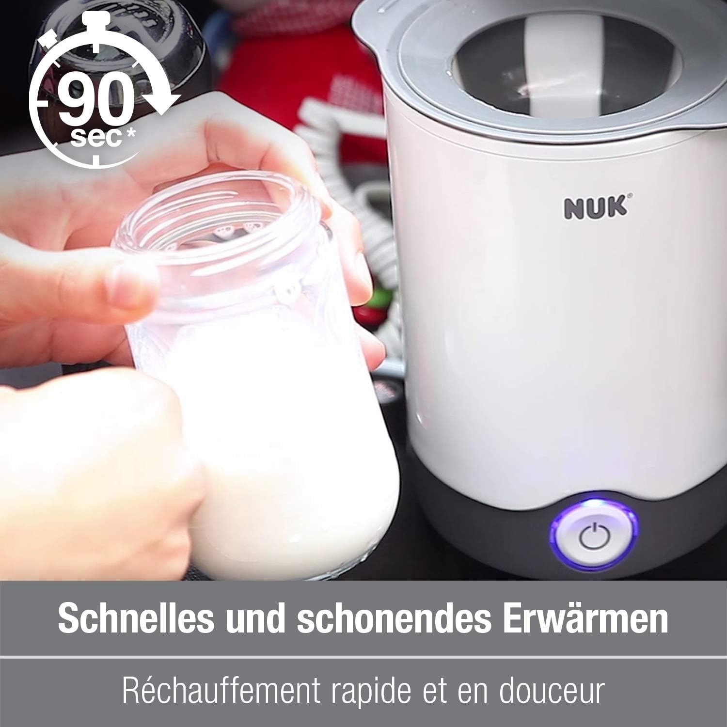 Flessenwarmer voor babyvoeding - Snel & Onderweg - Wit - 57% Korting
