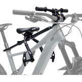 Kids Ride Shotgun Pro Zwart - Kindertransportzitje met Stuur voor Mountainbike en E-Bike