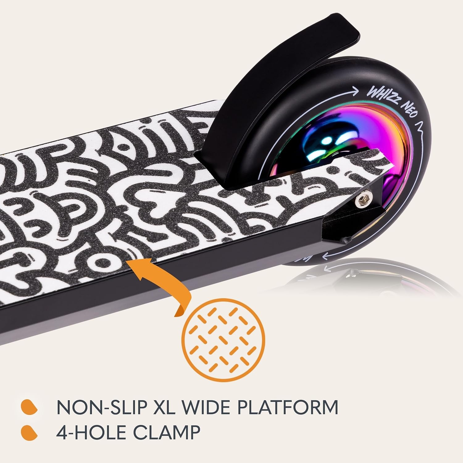 Lionelo Whizz Neo Stuntstep - 110 mm wielen - Stuntstep voor beginners en gevorderden
