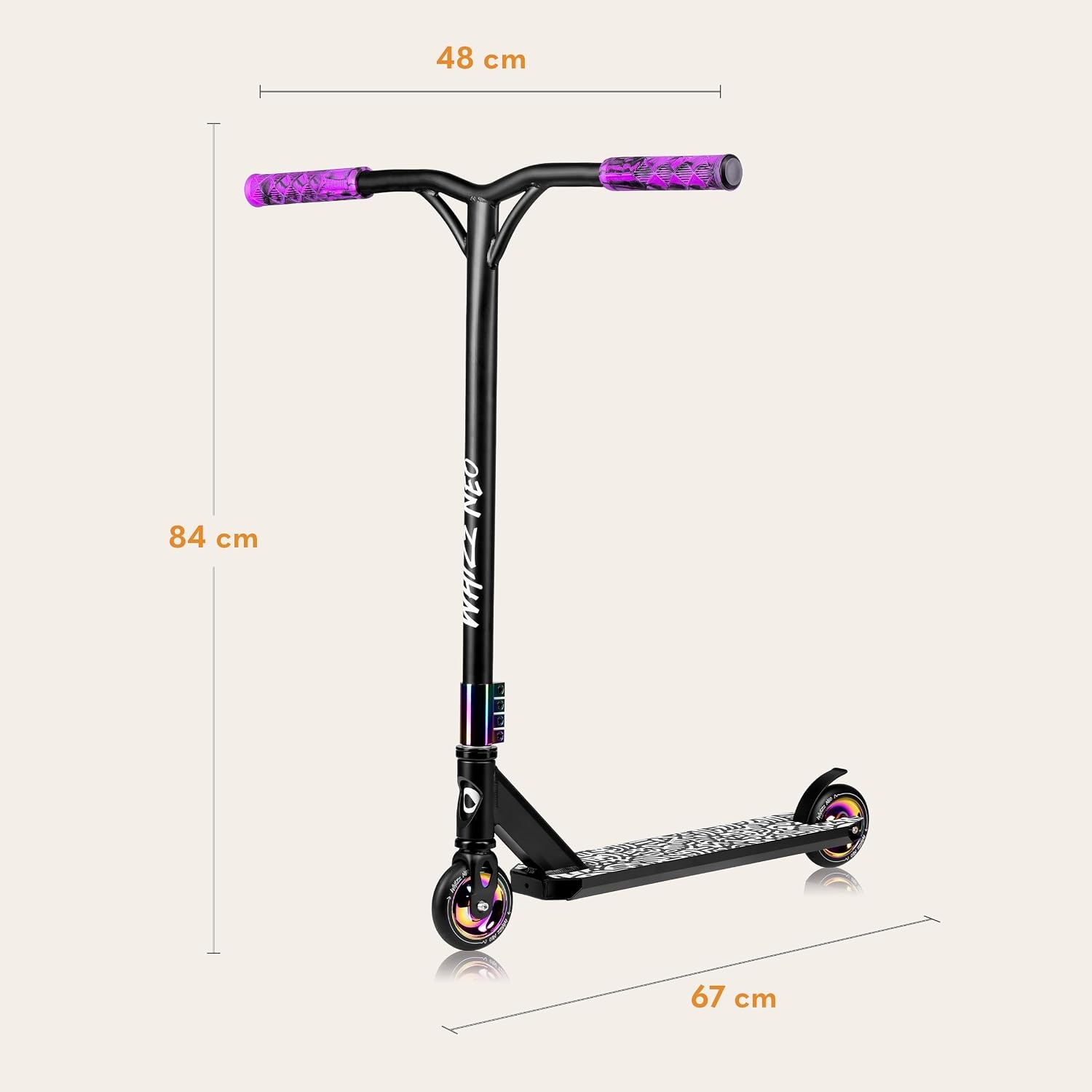 Lionelo Whizz Neo Stuntstep - 110 mm wielen - Stuntstep voor beginners en gevorderden