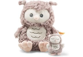 Knuffel Uil Muziekdoosje La Le Lu Melodie | 21 cm Pluche Beige met 34% Korting