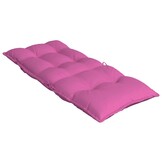 vidaXL Stoelkussens 4 st hoge rug oxford stof roze