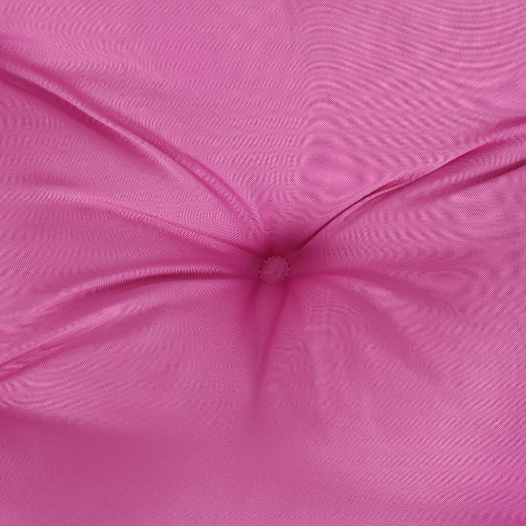 vidaXL Stoelkussens 4 st hoge rug oxford stof roze