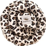 manduca Sling Babydraagdoek, elastische babydrager voor pasgeborenen vanaf de geboorte tot 15 kg, biologisch katoen, GOTS-gecertificeerd, AnimalPrint Leo