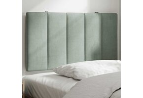 vidaXL Hoofdbordkussen 90 cm Velvet Lichtgrijs - 50% Korting!
