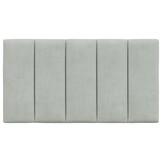 Hoofdbordkussen Velvet Lichtgrijs 90cm - 55% Korting!