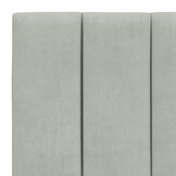 Hoofdbordkussen Velvet Lichtgrijs 90cm - 55% Korting!