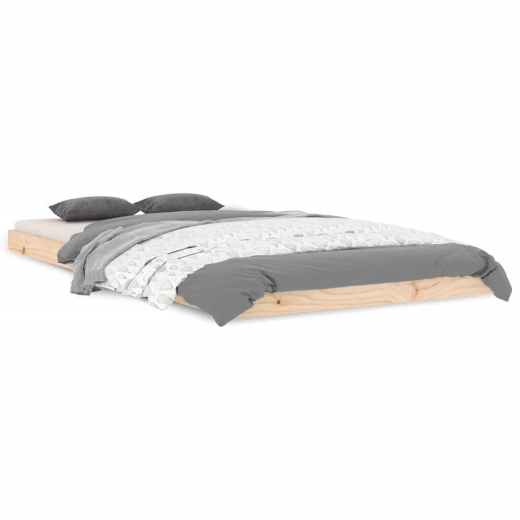 vidaXL Bedframe massief grenenhout 100x200 cm