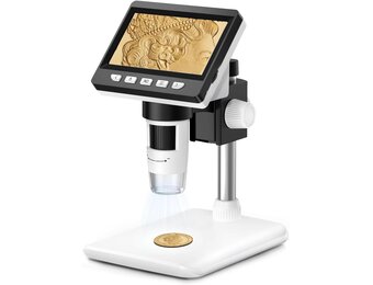 Digitale USB Microscoop 4,3 Inch LCD - 1000x Vergroting - Zwart/Wit