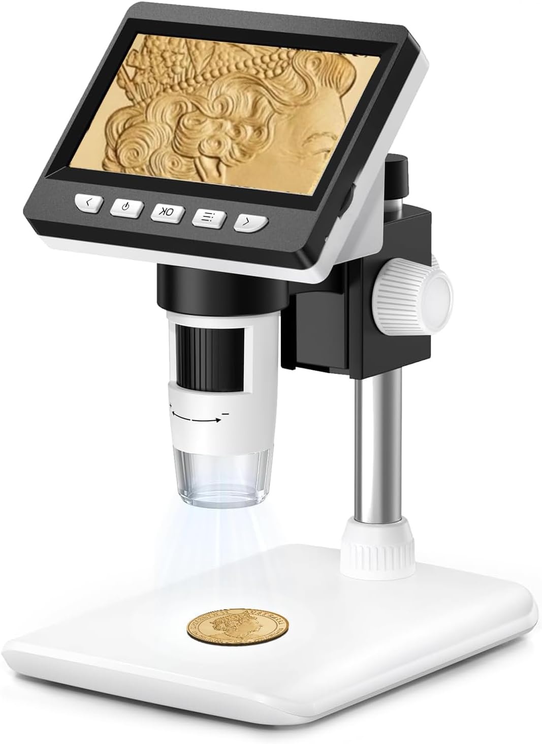 Digitale USB Microscoop 4,3 Inch LCD - 1000x Vergroting - Zwart/Wit