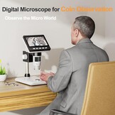Digitale USB Microscoop 4,3 Inch LCD - 1000x Vergroting - Zwart/Wit