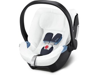 Cybex 521002068 Gold Summer Cover for Car Seat Aton 5, White