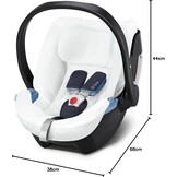 Zomerhoes Autostoel Aton 5 Wit - Ademend & Wasbaar (60% Korting!)