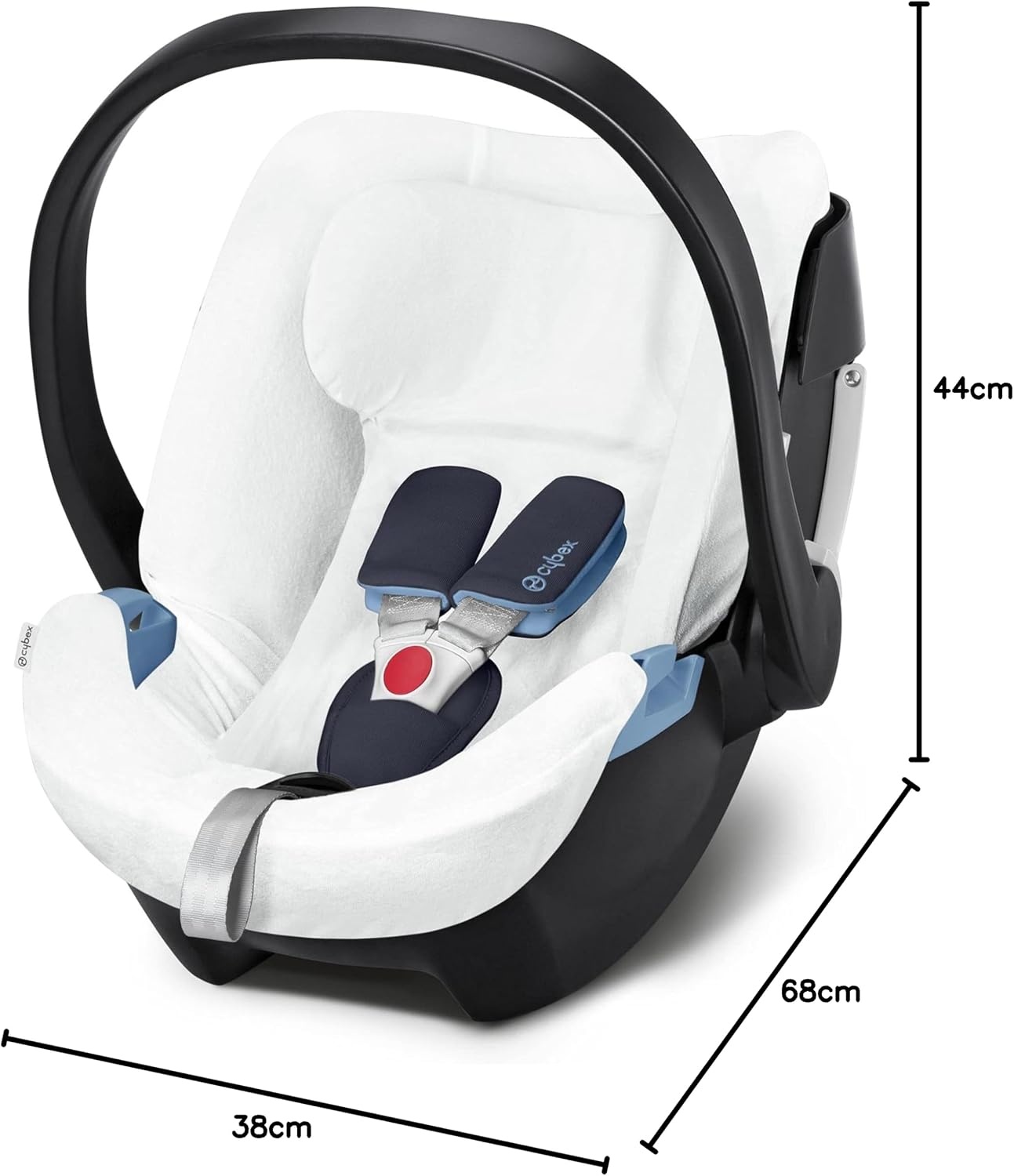 Zomerhoes Autostoel Aton 5 Wit - Ademend & Wasbaar (60% Korting!)