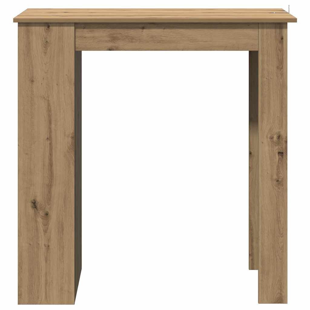vidaXL Bartafel met schap 102x50x103,5cm bewerkt hout artisanaal eiken