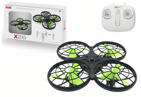 RC Drone X26 Zwart/Groen: 30m Bereik & 51% Korting