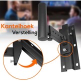 Pyle Universele Wandbeugel voor Speakers - Zwart - Set van 2 - Verstelbaar
