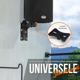 Pyle Universele Wandbeugel voor Speakers - Zwart - Set van 2 - Verstelbaar