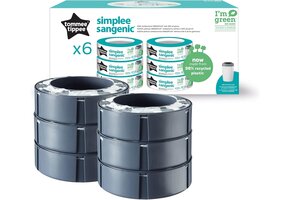 Navulcassettes Luieremmer Simplee Sangenic | 6 Stuks | 33% Korting