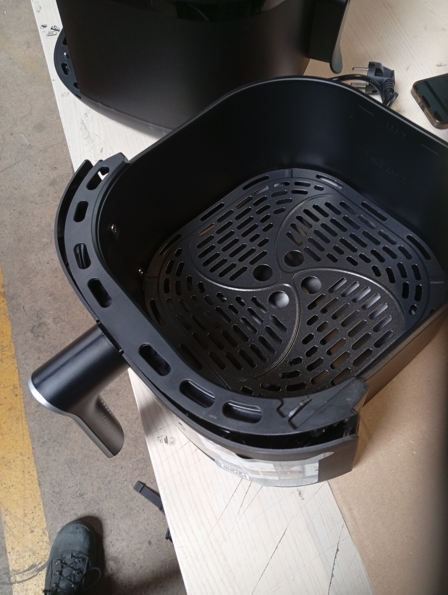 Philips NA231/00 Airfryer 1700W met 6,2 liter inhoud Zwart en Zilver