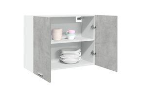 Hangkast 80x31x60 cm Betongrijs - 53% Korting!