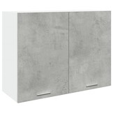 vidaXL Hangkast 80x31x60 cm bewerkt hout betongrijs