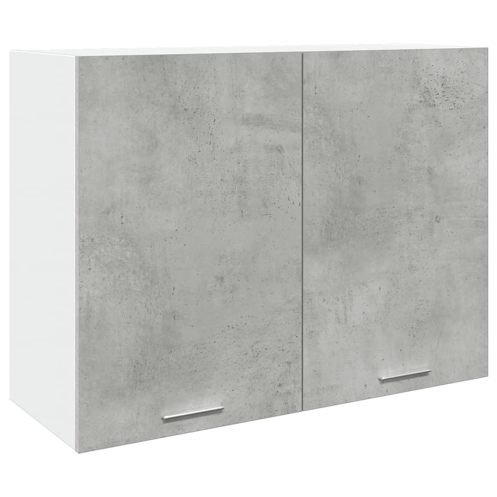 vidaXL Hangkast 80x31x60 cm bewerkt hout betongrijs