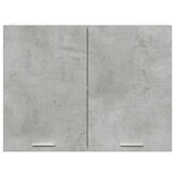 vidaXL Hangkast 80x31x60 cm bewerkt hout betongrijs