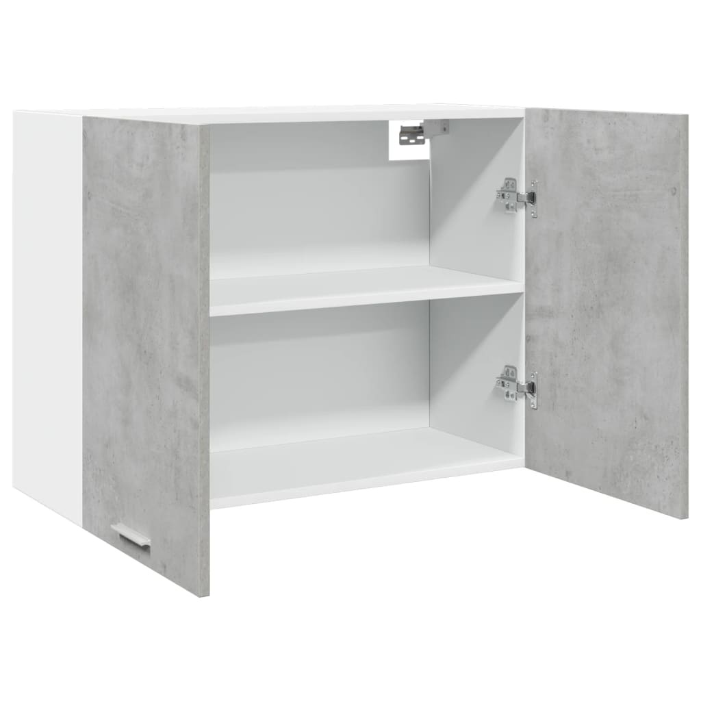 vidaXL Hangkast 80x31x60 cm bewerkt hout betongrijs