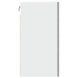 vidaXL Hangkast 80x31x60 cm bewerkt hout betongrijs