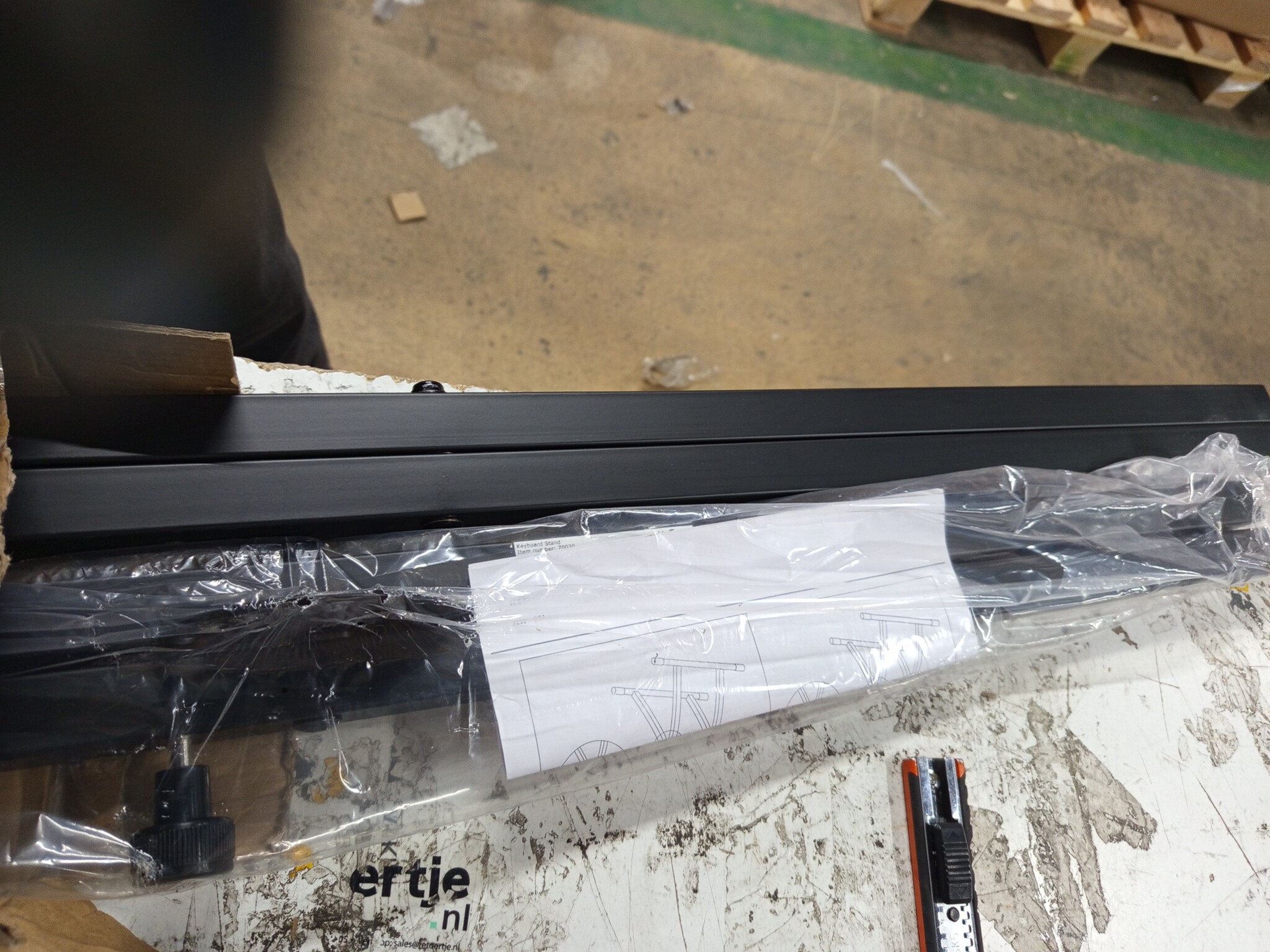 Verstelbare keyboardstandaard dubbel X-frame