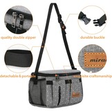 Miracle Baby Kinderwagen Organizer - 35 x 16 x 35 cm - Grijs met stippen