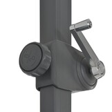vidaXL Zweefparasol met aluminium paal 300 cm antracietkleurig