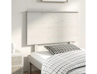vidaXL Hoofdbord 94x6x82,5 cm massief grenenhout wit