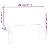 Hoofdbord Cappuccino Kunstleer - 100x5x78/88 cm (58% Korting)