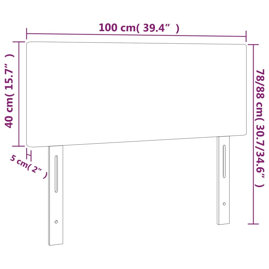 Hoofdbord Cappuccino Kunstleer - 100x5x78/88 cm (58% Korting)