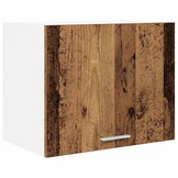 vidaXL Hangkast Riga Oude Hout en Wit 50 x 31 x 40 cm Bewerkt hout