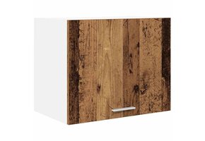 vidaXL Hangkast Riga Oude Hout & Wit 50x31x40cm - 64% Korting!