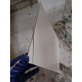 vidaXL Hangkast Riga Oude Hout en Wit 50 x 31 x 40 cm Bewerkt hout