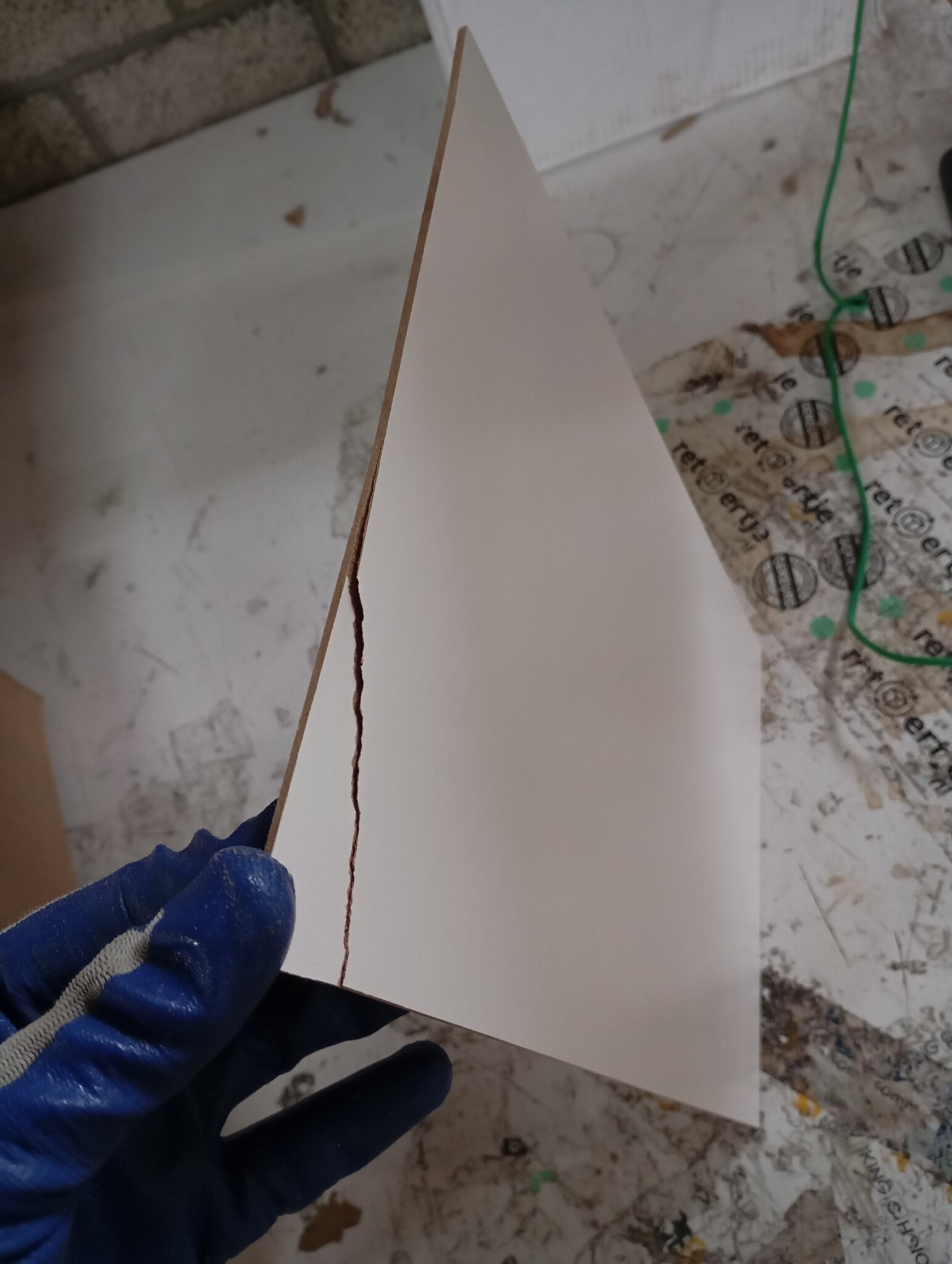 vidaXL Hangkast Riga Oude Hout en Wit 50 x 31 x 40 cm Bewerkt hout
