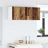 vidaXL Hangkast Riga Oude Hout en Wit 50 x 31 x 40 cm Bewerkt hout