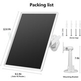 Outdoor Solar 4G router voor bewakingscamera's, ondersteunt SIM/VSIM-kaarten, ingebouwde 20.000 mAh batterij en 15 W zonnepaneel, verbindt tot 8 beveiligingscamera's en slaat gegevensverkeer