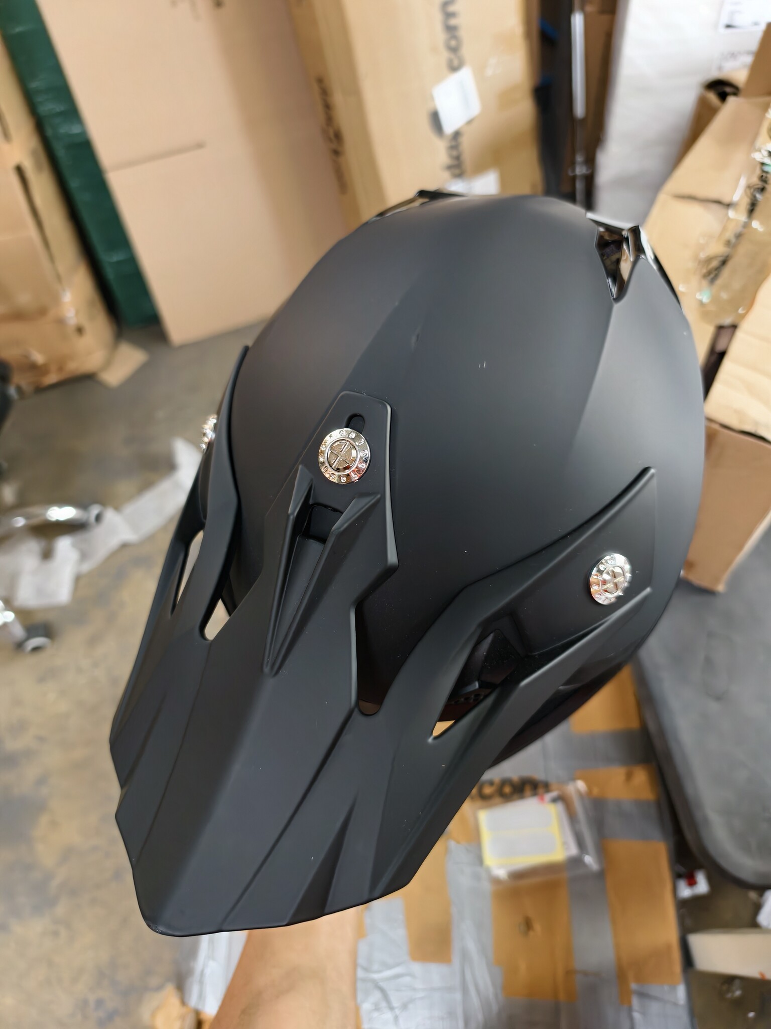 YEMA YM-915 Cross Motorcross Helm Downhill Fullface Mat Zwart ECE voor Dames en Heren