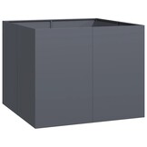 vidaXL Plantenbak 100x100x80 cm staal antracietkleurig