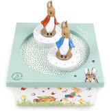 Trousselier Peter Rabbit Dansende Muziekdoos - Groen - 11,5 x 8,5 x 11,5 cm