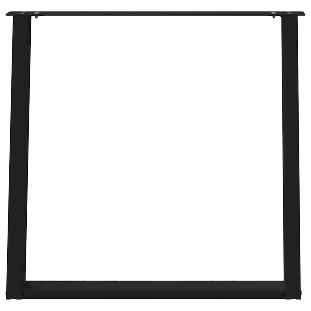 vidaXL Eettafelpoten 2 st U-vormig 70x(72-73) cm staal zwart
