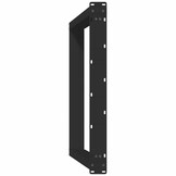 vidaXL Eettafelpoten 2 st U-vormig 70x(72-73) cm staal zwart