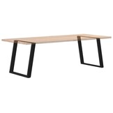 vidaXL Eettafelpoten 2 st U-vormig 70x(72-73) cm staal zwart