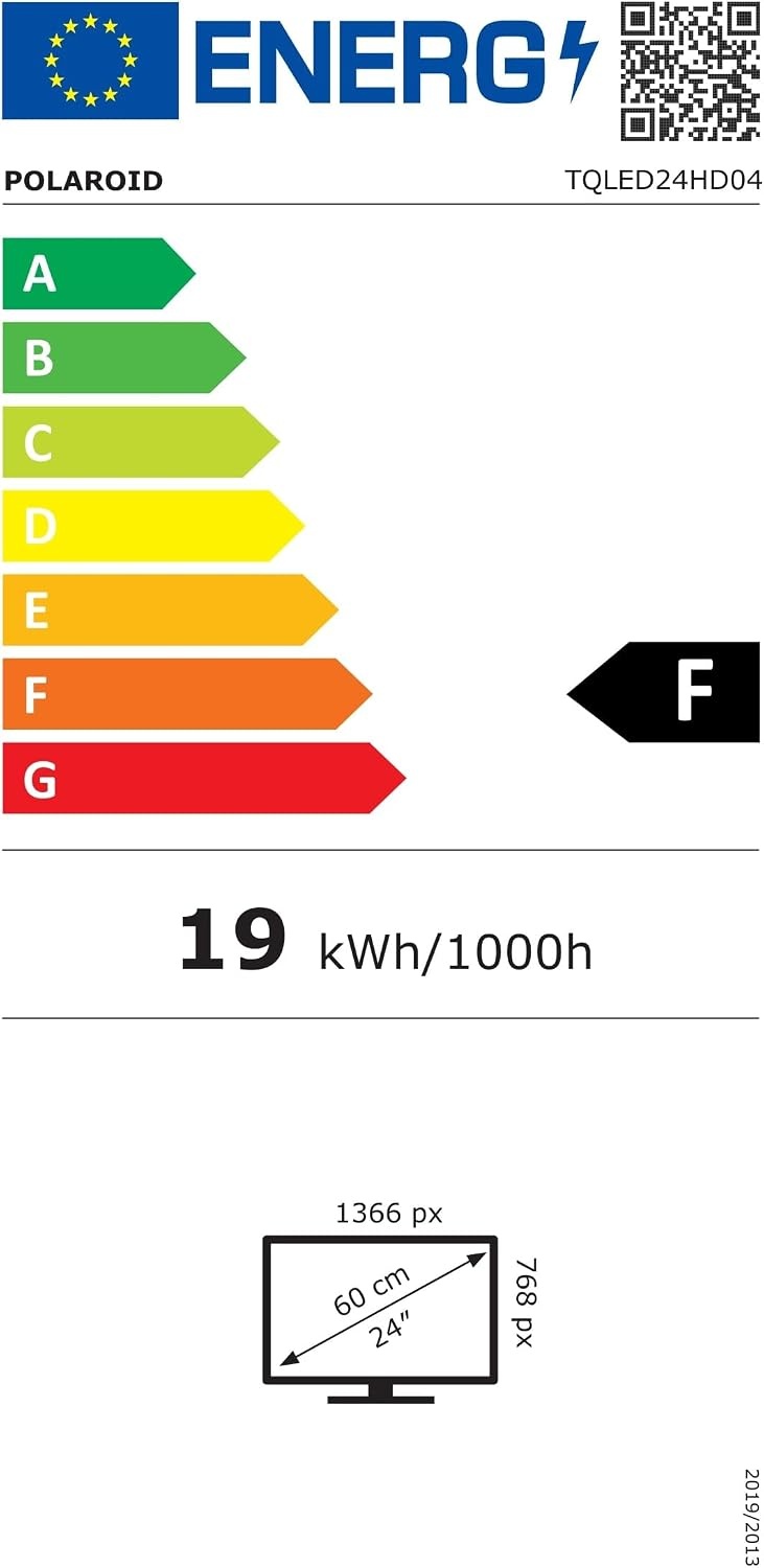 LED Smart TV, 60 cm (24 Zoll) TQLED24HD04SB, HD 1366x768, DVB-T/C/T2, HDMI, USB, Schwarz